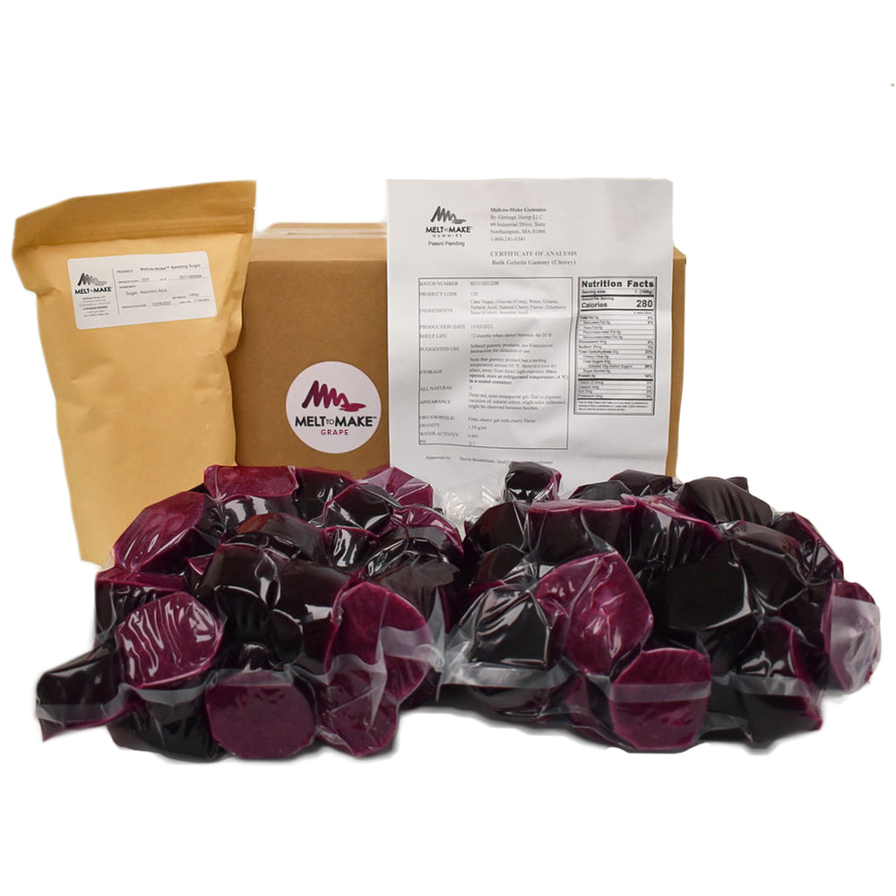 
                  
                    Grape - 10kg Case - Melt-to-Make™ Gelatin Gummy Base
                  
                