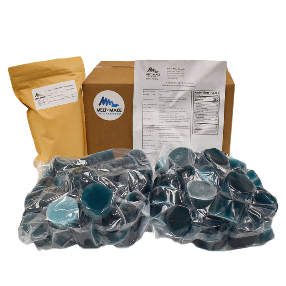 
                  
                    Blue Raspberry - 10kg Case - Melt-to-Make™ Gelatin Gummy Base
                  
                